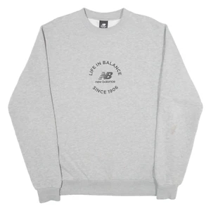 Vintage NEW BALANCE Womens Sweatshirt Grey 90s M - Picture 1 of 6
