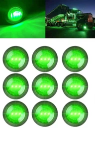 Luces LED laterales redondas de 3/4" para remolque de camión DRL luz de separación de bala 12 V - Imagen 1 de 6