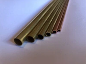Tubo de latón cobre tubo redondo 1 mm 2 mm 3 mm 4 mm 5 mm 6 mm 7 mm 8 mm x 300 mm - Imagen 1 de 6