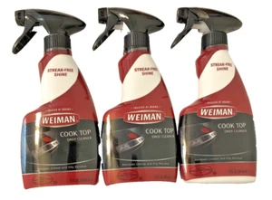 Weiman Ceramic & Glass Cook Top Daily Cleaner Streak Free Shine 12 oz Lot of 3 - Picture 1 of 5