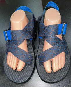 Chaco Gr. 12 Mega Z Classic Sandale Rhombus Blue J105749 Performance Wear. EUC - Bild 1 von 10