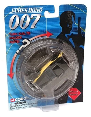 Corgi 9cm Long TY95609 - James Bond 007 Rolls Royce (Goldfinger) - Black/Yellow - Image 1 of 4