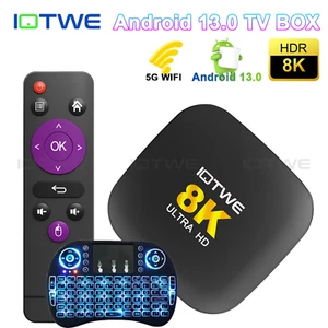 NEW H96 Android13 TV Box 4 GB+128 GB Quad Core HD 8K HDMI WIFI Media Player UK - Picture 1 of 132