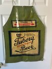 TUBORG GOLD LABEL BEER OF DENMARK PVC APRON BY MINKY OF ENGLAND EUC
