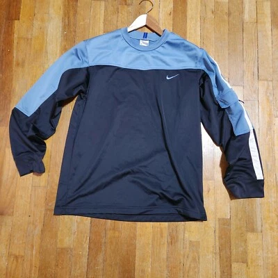 Vtg Y2K Nike Longsleeve Shirt Youth XL Silver Tag Sz S-M Men's  - Image 1 of 4