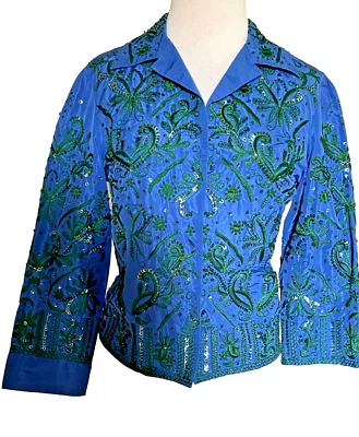 Vintage Aeffe SPA Silk Blend Blazer Jacket - Image 1 of 4