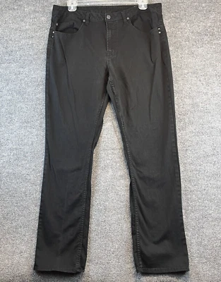 Buffalo Jeans Men's 38x34 Black Slim Straight Stretch Denim Pants David Bitton - Image 1 of 4