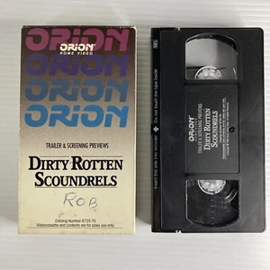 Dirty Rotten Scoundrels VHS Trailer & Screener Orion - Imagen 1 de 8