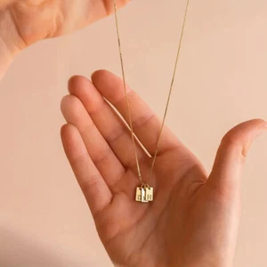Women Initial Name Necklaces Gold Plated Letter Necklace Tiny Pendant Necklaceđź’• - Picture 1 of 70