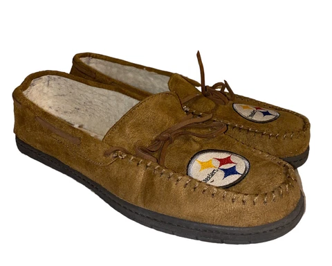 FOCO men’s Large Pittsburgh Steelers Slippers/ House Shoes Cover
