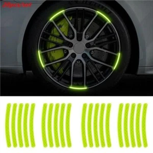 20PCS Green Car Wheel Decorative Reflective Stickers Night Safety Warning Decal - Picture 1 of 12
