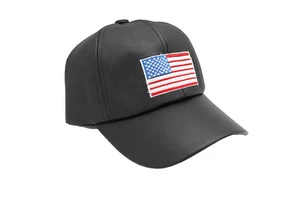 Mujeres Hombres Gorra de Béisbol Tela Negra Sombrero Informal Deporte Moda Bandera de EE. UU. Talla Única - Imagen 1 de 12