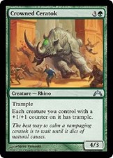Crowned Ceratok x4 NM-VLP  Magic The Gathering  MTG Gatecrash, # 117