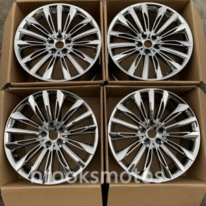 19" CHROME STYLE WHEELS RIMS FITS BMW 2008-2015 7 SERIES 740 750LI F01 F02 F03 - Picture 1 of 11