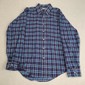 Jacob Reed's Sons Men's Button Down Shirt Long Sleeve Cotton Plaid Blue Size XL - Picture 1 of 11