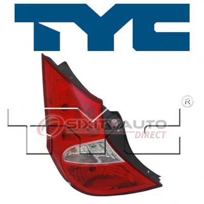 TYC Left Tail Light Lens for 2012-2014 Hyundai Accent Electrical Lighting yw — 第 1/4 张图片