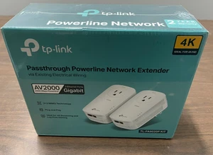 TP-Link TL-PA9020P KIT AV2000 2000Mbps Gigabit Passthrough Powerline Adapter - Bild 1 von 3