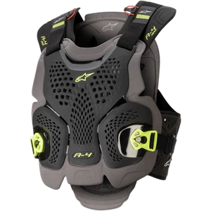 Armadura de pecho Alpinestars A-4 Max | Ropa de motocicleta | Negro/Antracita/Amarillo - Imagen 1 de 2
