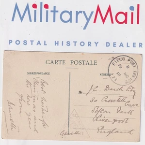 WK1 Beirut Libanon 1918 Postkarte British Field Post Office H 21 Censor to Sefton - Bild 1 von 5