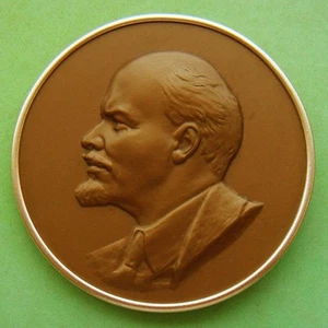 Revolutionary Politician Political Theorist Vladimir Lenin HUGE Signed Medal! - Picture 1 of 4