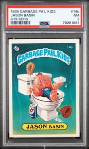 1985 Garbage Pail Kids Set-Break #14b Jason Basin PSA 7 NM - Bild 1 von 2