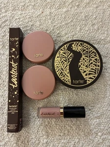 5 Piece TARTE Bundle 1 Finishing Powder 2 Paaarty Blushes 1 Lip Paint 1 Eyeliner - Picture 1 of 14