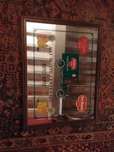 QUADRO INSEGNA A SPECCHIO PUBBLICITARIA-DEL MONTE-CENTENARY 1892-1992 - Foto 1 di 4