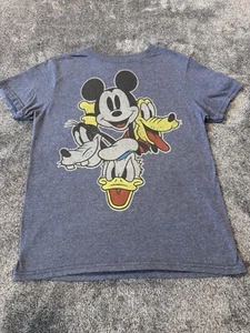 Disney Mickey And Friends Youth T Shirt In Blue Gray Size M - Picture 1 of 3