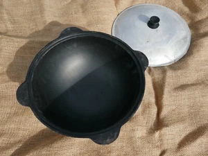 B-Ware Gusseisen Wok Kasan 10L aus Usbekistan Kazan Казан Чугунный котелок - Bild 1 von 11