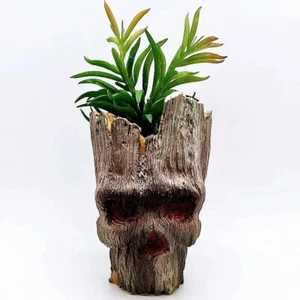 Gypsum Tree Stump Vase Silicone Mold Cement Large Flowerpot Casting Crafts Mould - Picture 1 of 12