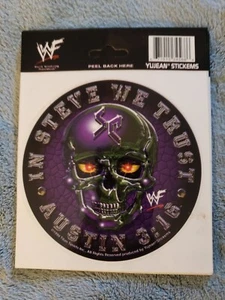 VTG 1999 YUJEAN WWF Stone Cold Steve Austin Sticker Decals 3:16 Skull WWE - Picture 1 of 2