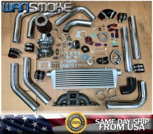 04-13 Mazdaspeed 3 CX-7 Focus 2.0 2.3 T3T4 .63 Turbo Kit Manifold Intercooler CH - Picture 1 of 8