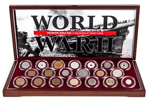 Segunda Guerra Mundial: Colección de 20 monedas de la Segunda Guerra Mundial (Juego en caja) - Imagen 1 de 3