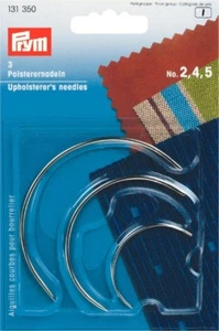 Prym Curved Upholsterers Needles -  pack of 3 - 2 large + 1 small, 131350 - Picture 1 of 5