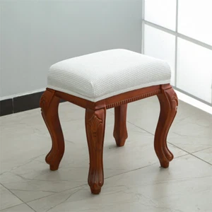 Stretch Dressing Stool Cover Rectangle Makeup Chair Protector Slipcovers Floral - Picture 1 of 29