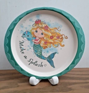 Precious Moments Make A Splash Mermaid Melamine Plate - Picture 1 of 3