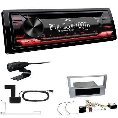 JVC KD-DB622BT DAB Radio BT USB für Opel Astra H Twin Top matt chrom mit Canbus - Bild 1 von 4