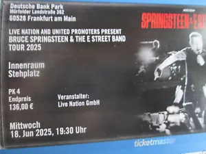 Bruce Springsteen Frankfurt 18.06.25 Innenraum Stehplatz - Bild 1 von 1