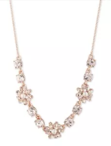 Collar Marchesa Oro Rosa Piedra Dulce Racimo Flor 16 pulgadas Ajusta Nuevo con Etiquetas L@@K! - Imagen 1 de 5
