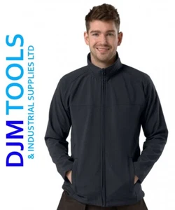 Mens-Full Zip Active Soft Shell Jacket in Navy,Black - Picture 1 of 4