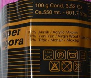 Ören Bayan Madame Tricote Paris Super Angora 100g 550m Wolle Virgin / Mohair - Bild 1 von 3