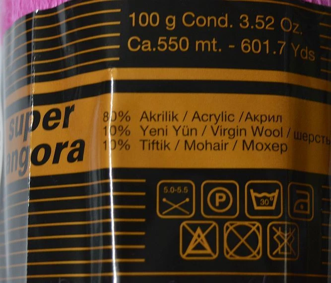 Ören Bayan Madame Tricote Paris Super Angora 100g 550m Wolle Virgin / Mohair - Bild 1 von 1