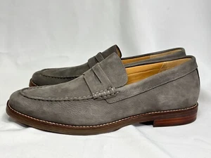 Mocasín SPERRY Copa Dorada Exeter Penny Para Hombre, Zapato Gris Nobuck, Talla EE. UU. 12 - Imagen 1 de 14