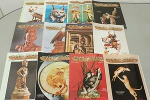 Lot of 12 Chips & Chats Magazines 1998 1999 Full Year Wood Carving How To Books - Picture 1 of 7