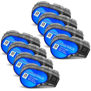 8X Etikettenpatrone für Brady BMP21-PLUS M21-750-499 schwarz/weiß 3/4" x16' Nylon - Bild 1 von 7