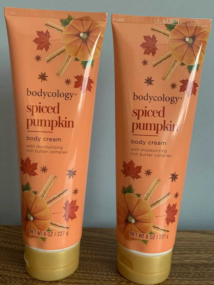 Bodycology Spiced Pumpkin Body Cream 8oz Package of 2