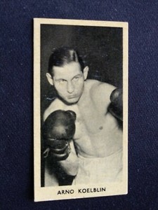 1938 F.C. Cartledge Famous Prize Fighter Card # 34 Arno Koelbin (EX)