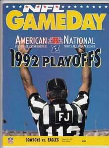 1992 NFC Division Playoff Program 1/10/93 Eagles v Cowboys SB Year Aikman 89629 - Picture 1 of 1