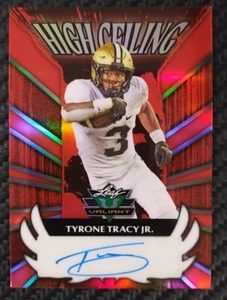 2024 Leaf Valiant Tyrone Tracy Jr High Ceiling 9/9 Refractor Auto Rookie GIANTS - Picture 1 of 5