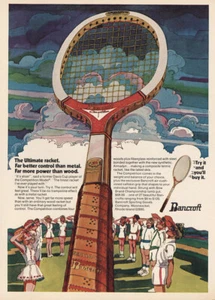 1973 Bancroft Tennis Racket: The Ultimate Vintage Print Ad - Picture 1 of 1